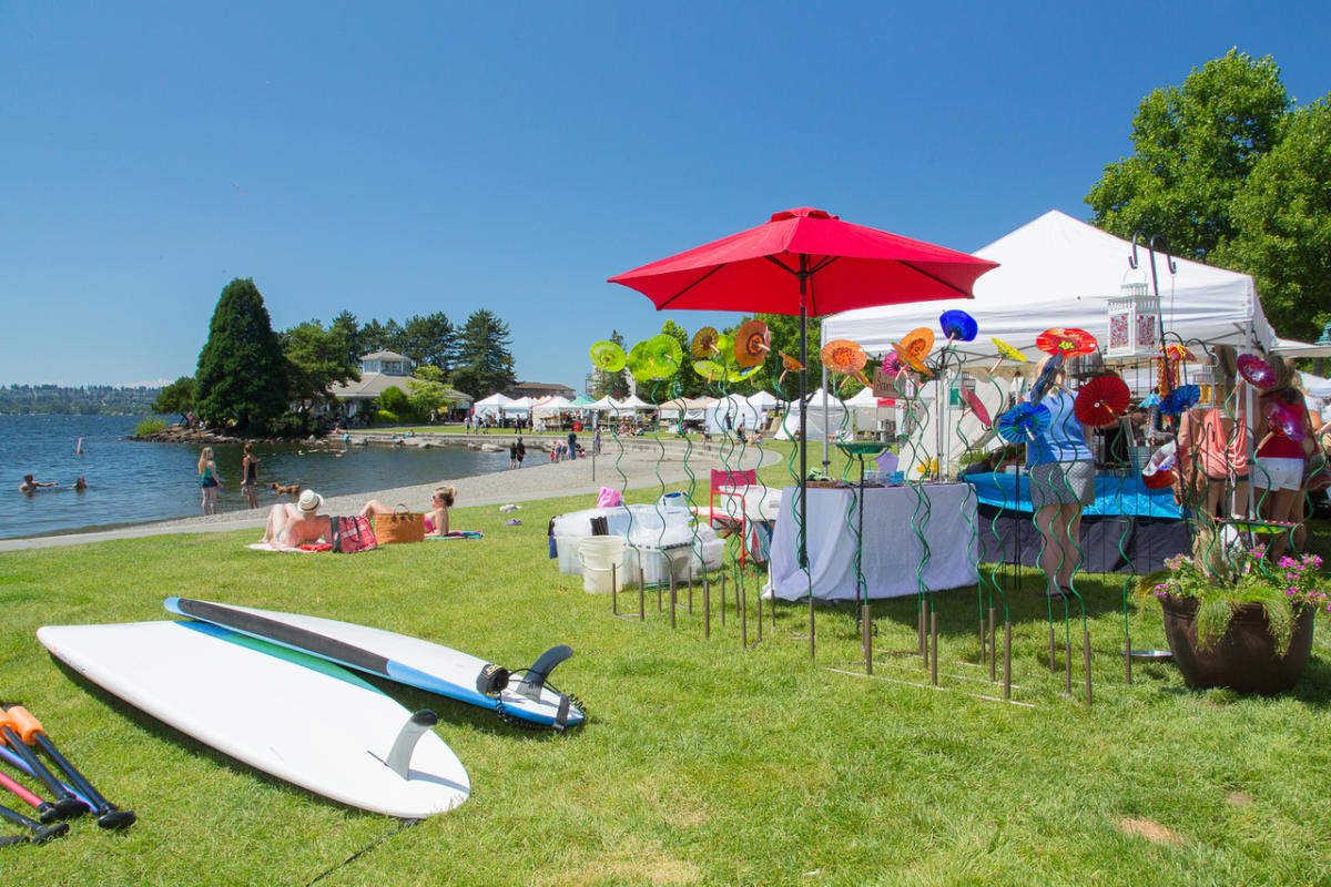 Kirkland waterfront and neighborhood streets near Lake Washington