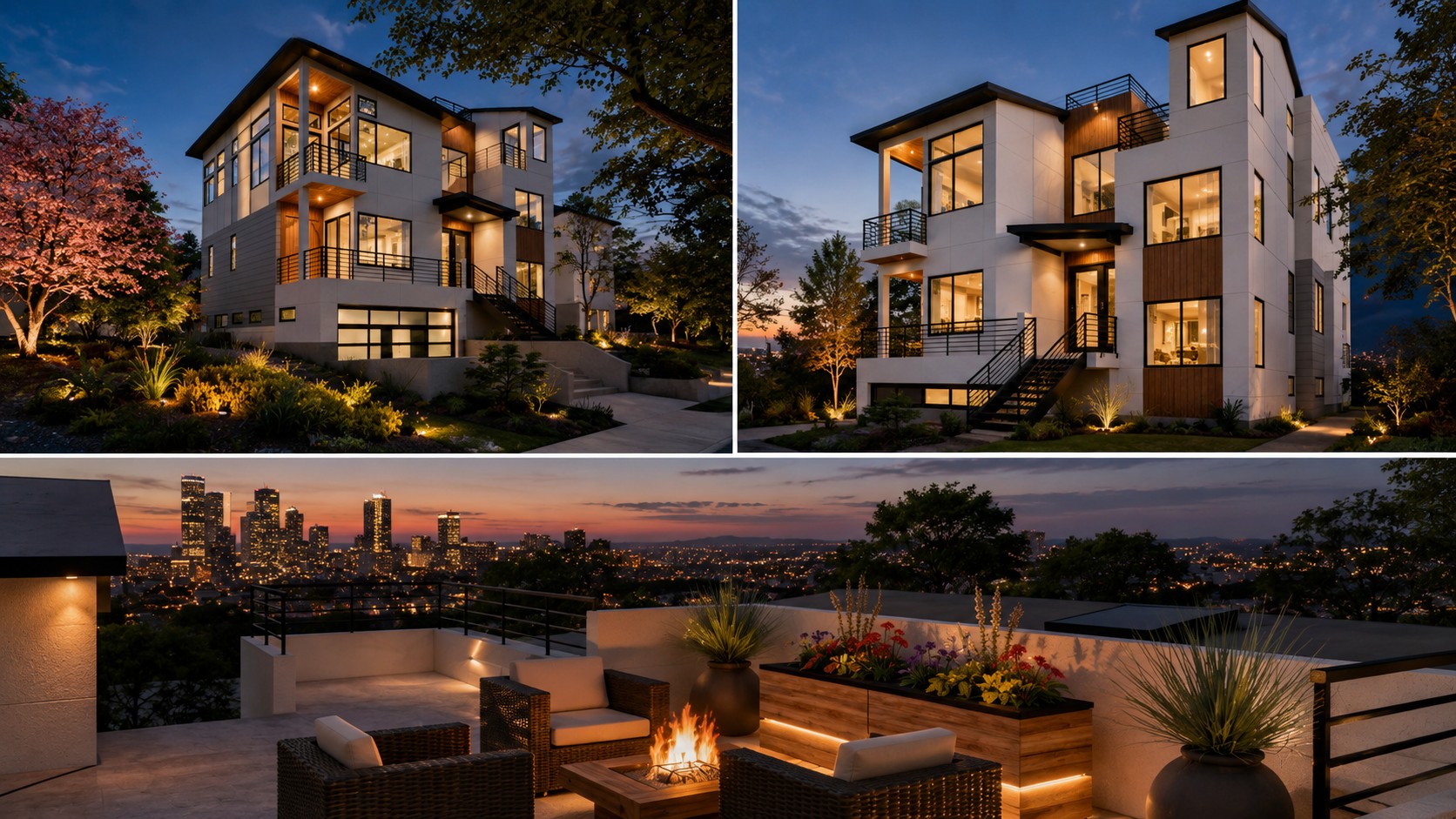 Custom home in Seattle's Leschi neighborhood overlooking Lake Washington